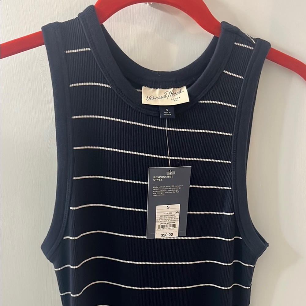 Universal Thread Black and White Striped Top